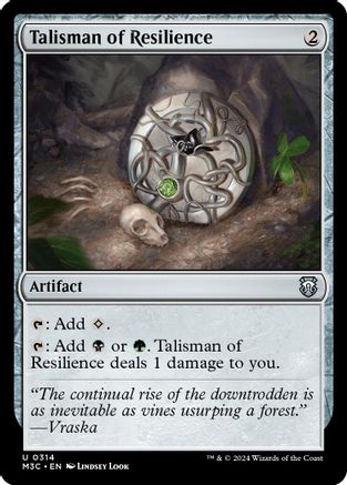 Talisman of Resilience (Ripple Foil) [Modern Horizons 3 Commander]