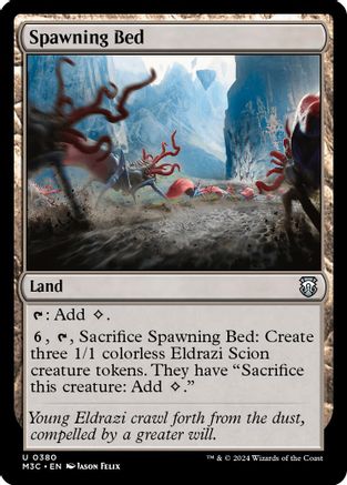 Spawning Bed (Ripple Foil) [Modern Horizons 3 Commander]