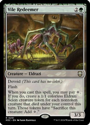 Vile Redeemer (Ripple Foil) [Modern Horizons 3 Commander]