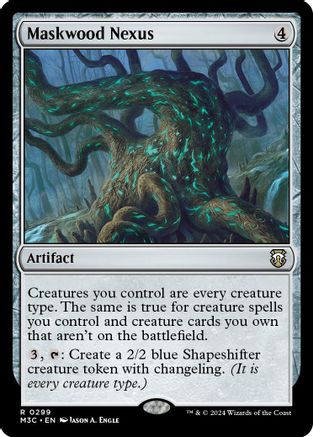 Maskwood Nexus (Ripple Foil) [Modern Horizons 3 Commander]