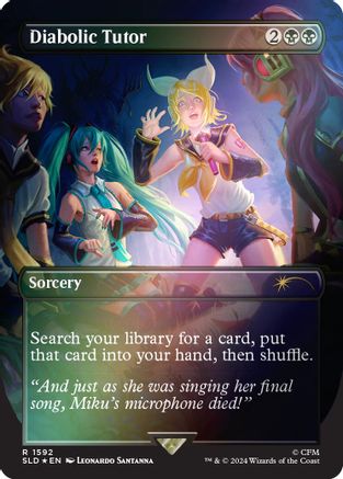 Diabolic Tutor (1592) (Rainbow Foil) [Secret Lair Drop Series]