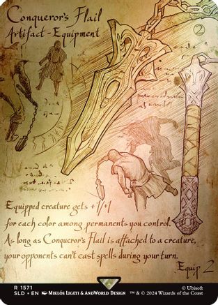 Conqueror's Flail (Rainbow Foil) [Secret Lair Drop Series]