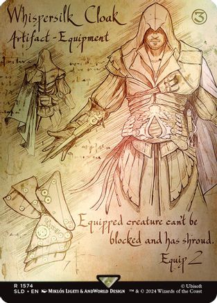 Whispersilk Cloak (Rainbow Foil) [Secret Lair Drop Series]