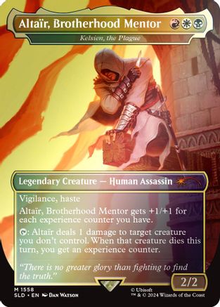 Altair, Brotherhood Mentor - Kelsien, the Plague (Rainbow Foil) [Secret Lair Drop Series]