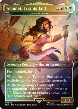 Amunet, Tyrants' End - Queen Marchesa (Rainbow Foil) [Secret Lair Drop Series]