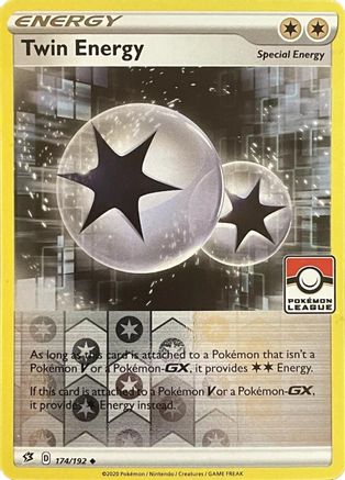 Twin Energy (174/192) - Reverse Holofoil League & Championship Cards - Uncommon