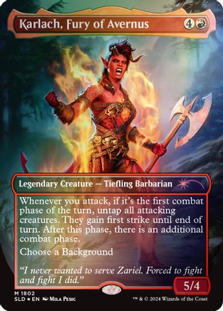 Karlach, Fury of Avernus (Rainbow Foil) [Secret Lair Drop Series]