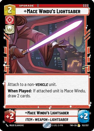 Mace Windu's Lightsaber (152/257) (152/257) [Twilight of the Republic]