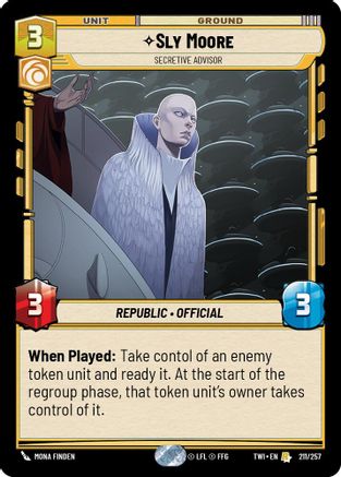 Sly Moore - Secretive Advisor (211/257) (211/257) [Twilight of the Republic]