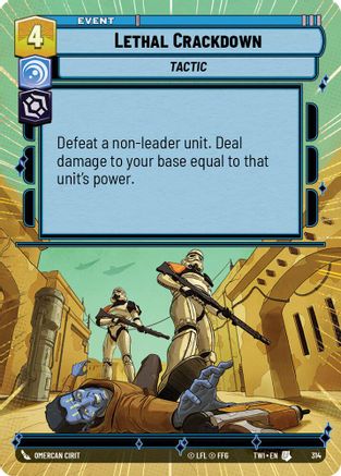 Lethal Crackdown (314) (Hyperspace) (314) [Twilight of the Republic]