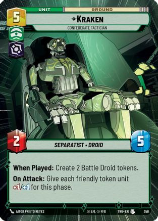 Kraken - Confederate Tactician (356) (Hyperspace) (356) [Twilight of the Republic]