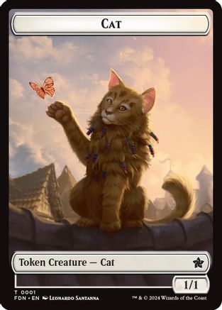 Cat (0001) // Cat (0002) Doubled-Sided Token [Foundations Tokens]