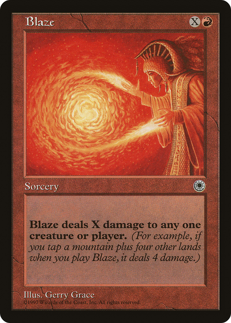 Blaze (No Flavor Text) [Portal]