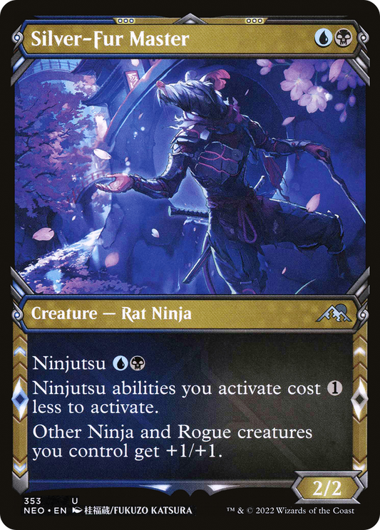 Silver-Fur Master (Showcase Ninja) [Kamigawa: Neon Dynasty]