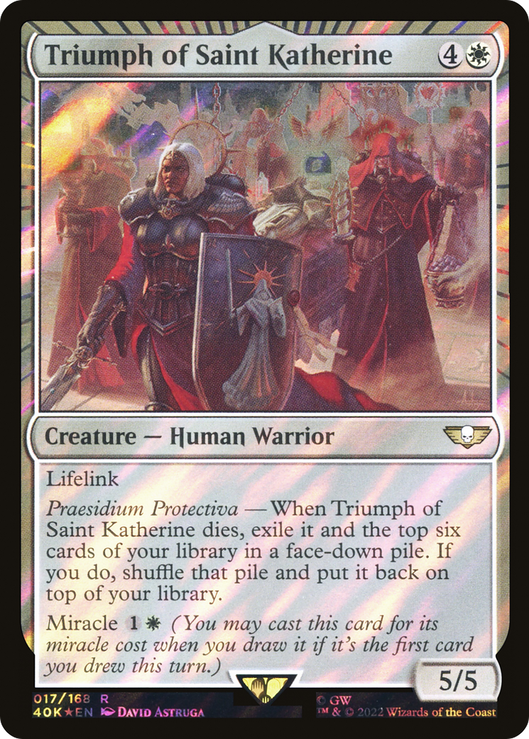 Triumph of Saint Katherine (Surge Foil) [Warhammer 40,000]