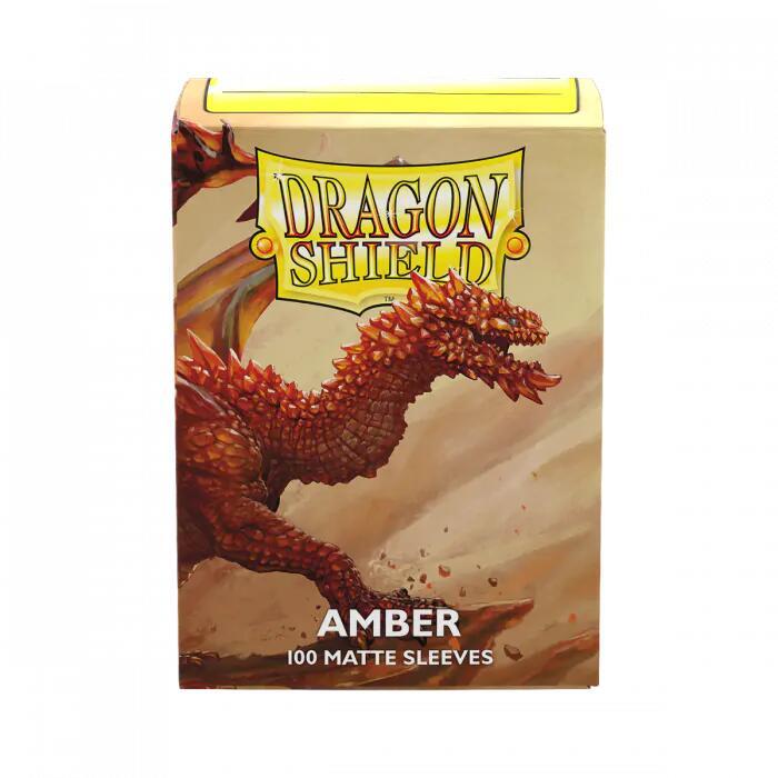 Dragon Shield: Standard 100ct Sleeves - Amber (Matte)