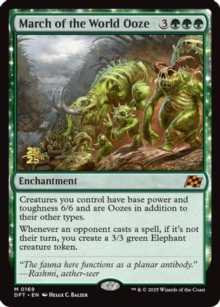 March of the World Ooze [Aetherdrift Prerelease Promos]