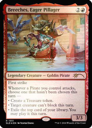 Breeches, Eager Pillager (Rainbow Foil) [Secret Lair Drop Series]