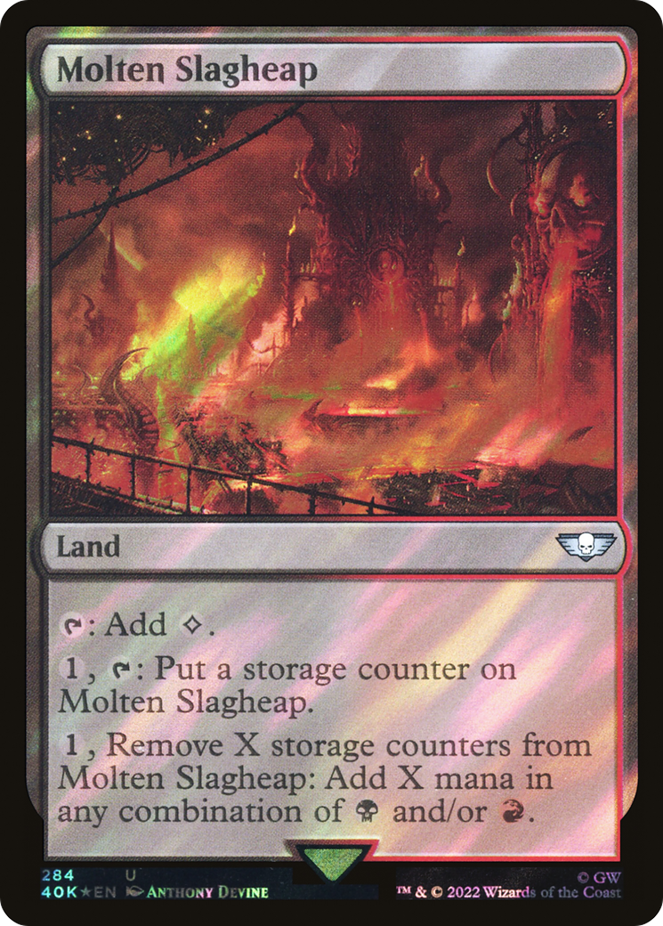 Molten Slagheap (Surge Foil) [Warhammer 40,000]