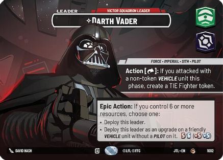 Darth Vader - Victor Squadron Leader (1002) (Showcase) (1002) [Jump to Lightspeed]