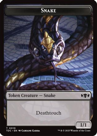 Snake // Myr Double-Sided Token [Tarkir: Dragonstorm Commander Tokens]