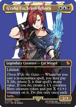 G'raha Tia, Scion Reborn (Borderless) [FINAL FANTASY Commander]