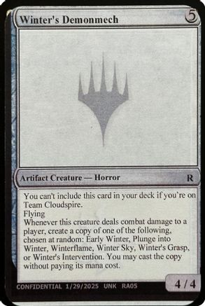 Winter's Demonmech [Unknown Event]