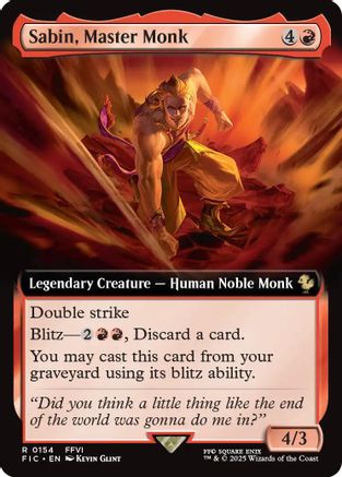 Sabin, Master Monk (Extended Art) [FINAL FANTASY Commander]
