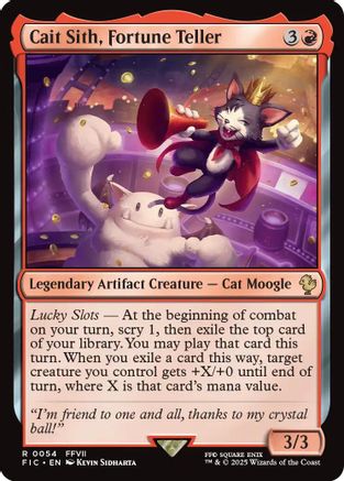 Cait Sith, Fortune Teller (Surge Foil) [FINAL FANTASY Commander]