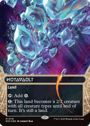 Mutavault (0118) (Borderless) (Galaxy Foil) [Edge of Eternities: Stellar Sights]