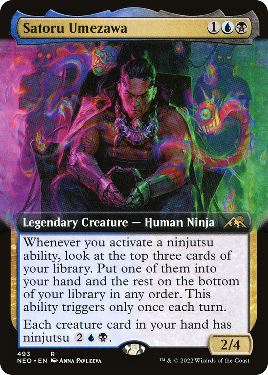 Satoru Umezawa (Extended Art) [Kamigawa: Neon Dynasty]