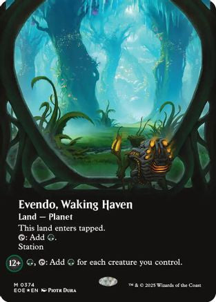 Evendo, Waking Haven (Borderless) (Galaxy Foil) [Edge of Eternities]