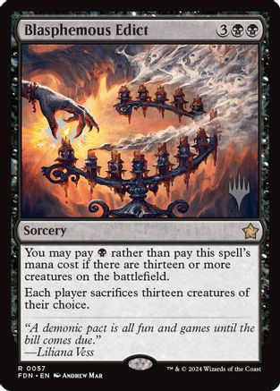 Blasphemous Edict [Edge of Eternities Promo Pack]