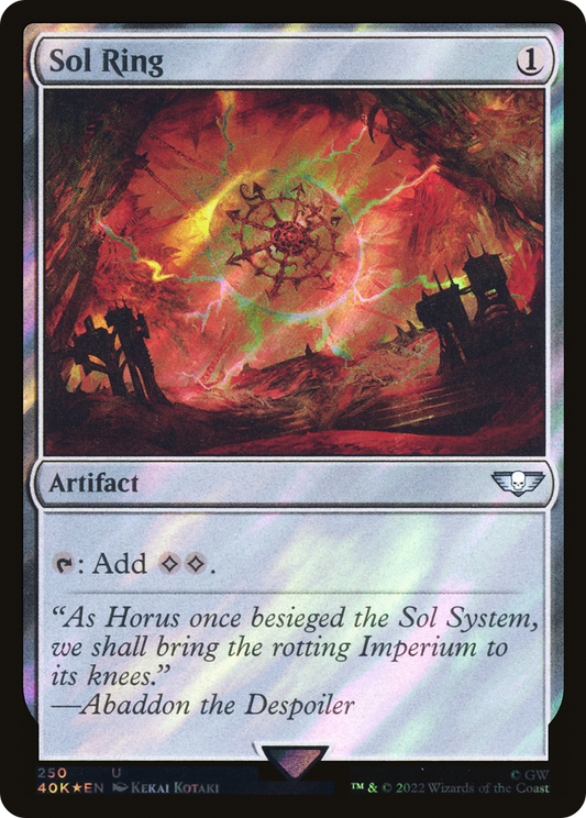 Sol Ring (250) (Surge Foil) [Warhammer 40,000]