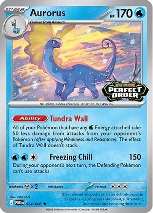 Aurorus (Perfect Order Stamped) (024/null) - Holofoil Miscellaneous Cards & Products - Rare