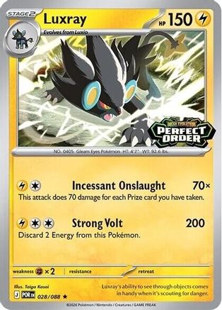 Luxray (Perfect Order Stamped) (028/null) - Holofoil Miscellaneous Cards & Products - Rare