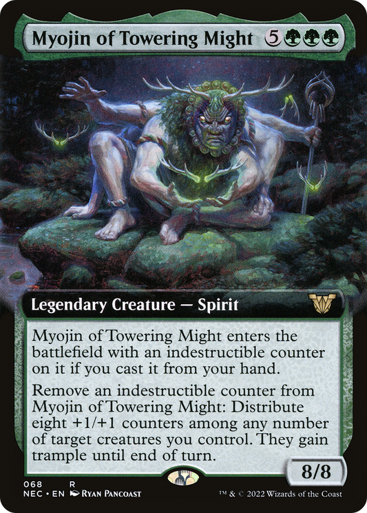 Myojin of Towering Might (Extended Art) [Kamigawa: Neon Dynasty Commander]