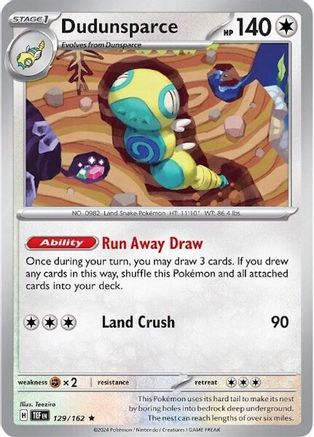 Dudunsparce (Non-Holo) (129/162) Deck Exclusives - Rare