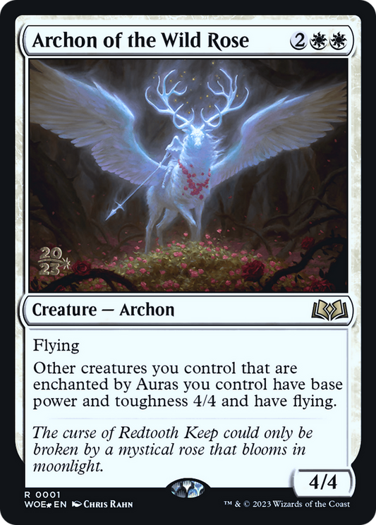 Archon of the Wild Rose [Wilds of Eldraine Prerelease Promos]