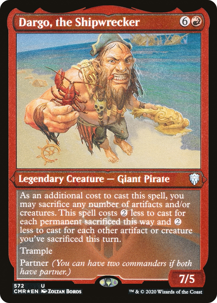 Dargo, the Shipwrecker (Etched) [Commander Legends]