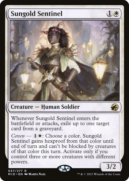 Sungold Sentinel (Promo Pack) [Innistrad: Midnight Hunt Promos]