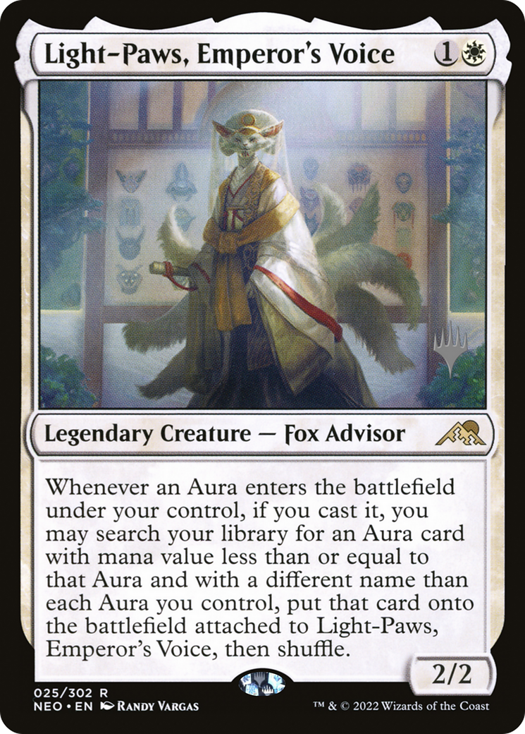 Light-Paws, Emperor's Voice (Promo Pack) [Kamigawa: Neon Dynasty Promos]