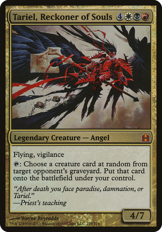 Tariel, Reckoner of Souls (Oversized) [Commander 2011 Oversized]