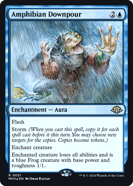 Amphibian Downpour [Modern Horizons 3 Prerelease Promos]