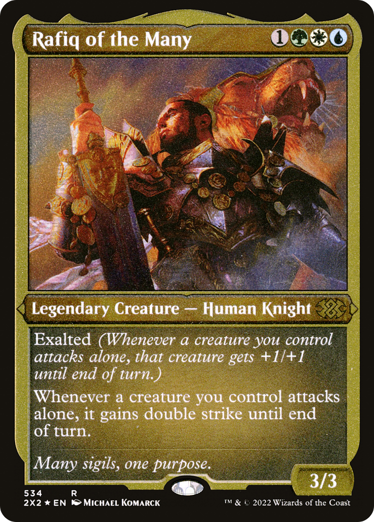 Rafiq of the Many (Foil Etched) [Double Masters 2022]