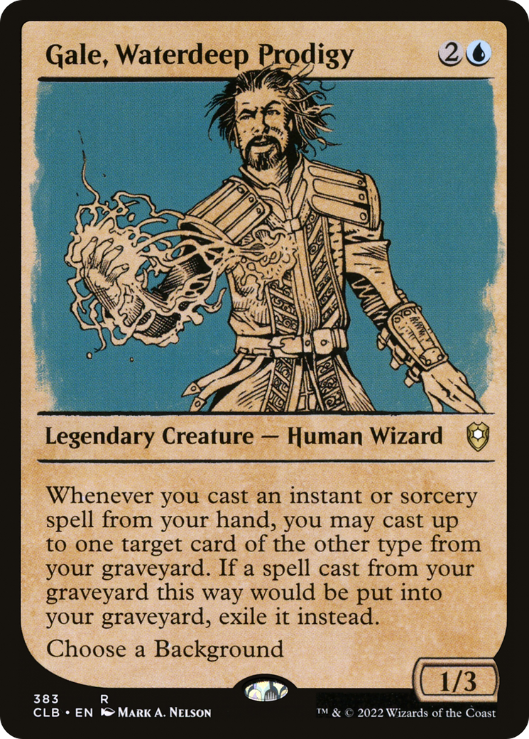 Gale, Waterdeep Prodigy (Showcase) [Commander Legends: Battle for Baldur's Gate]