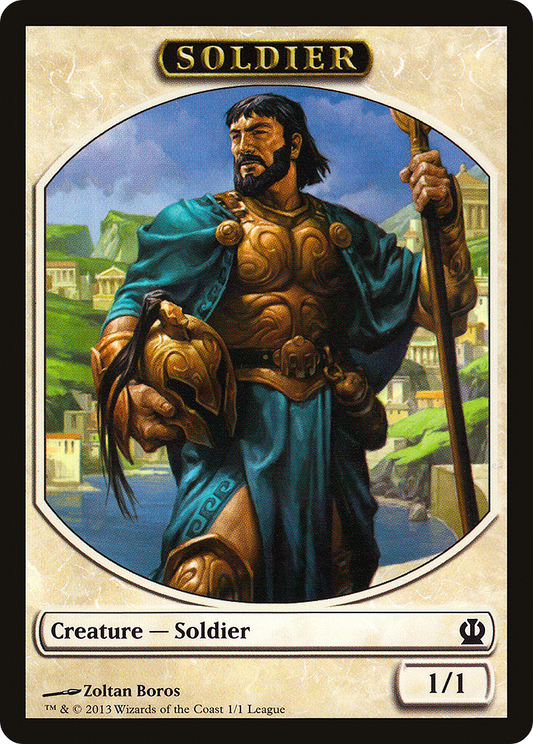 Soldier Token (Zoltan Boros) [League Tokens 2013]
