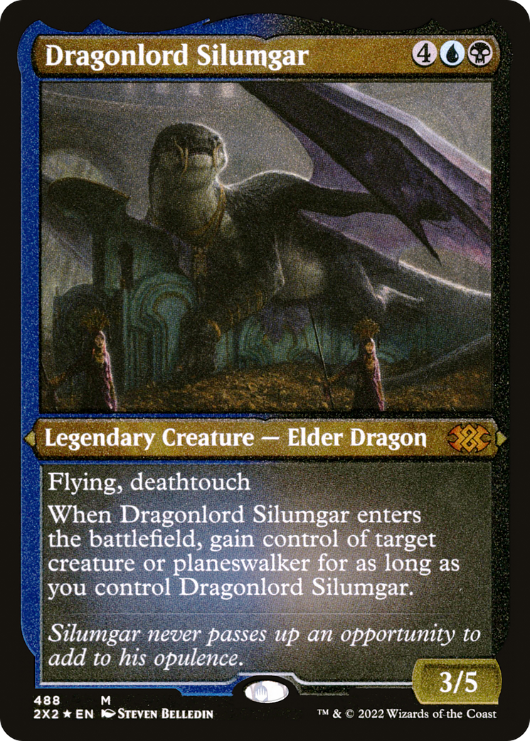 Dragonlord Silumgar (Foil Etched) [Double Masters 2022]