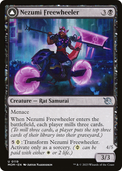 Nezumi Freewheeler // Hideous Fleshwheeler [March of the Machine]
