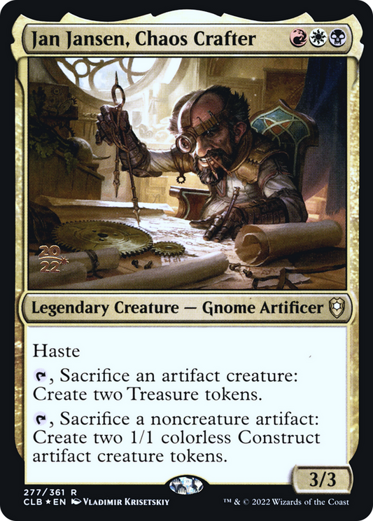 Jan Jansen, Chaos Crafter [Commander Legends: Battle for Baldur's Gate Prerelease Promos]
